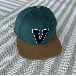 ❤️5/$20❤️ New vineyard vines suede flat brim Strap Back hat Green